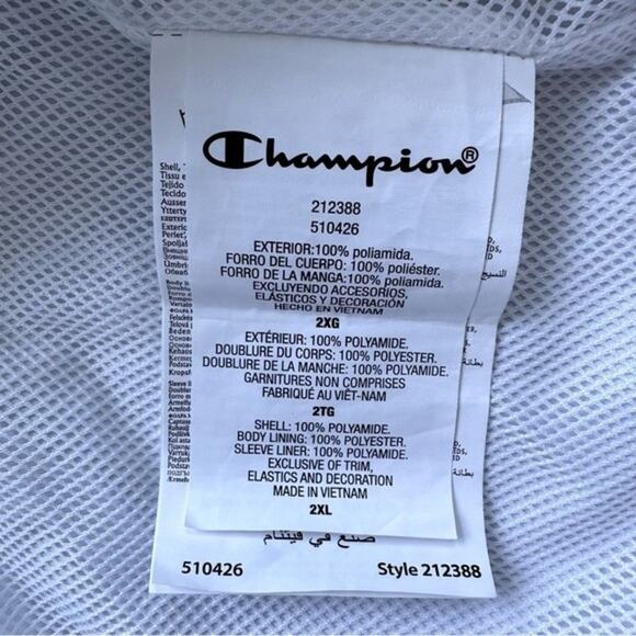 Champion Color Block Logo Sweatshirt Size 2XL - Picture 8 of 12